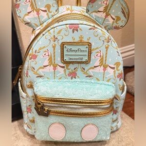 Disney Parks Loungefly Carousel Backpack